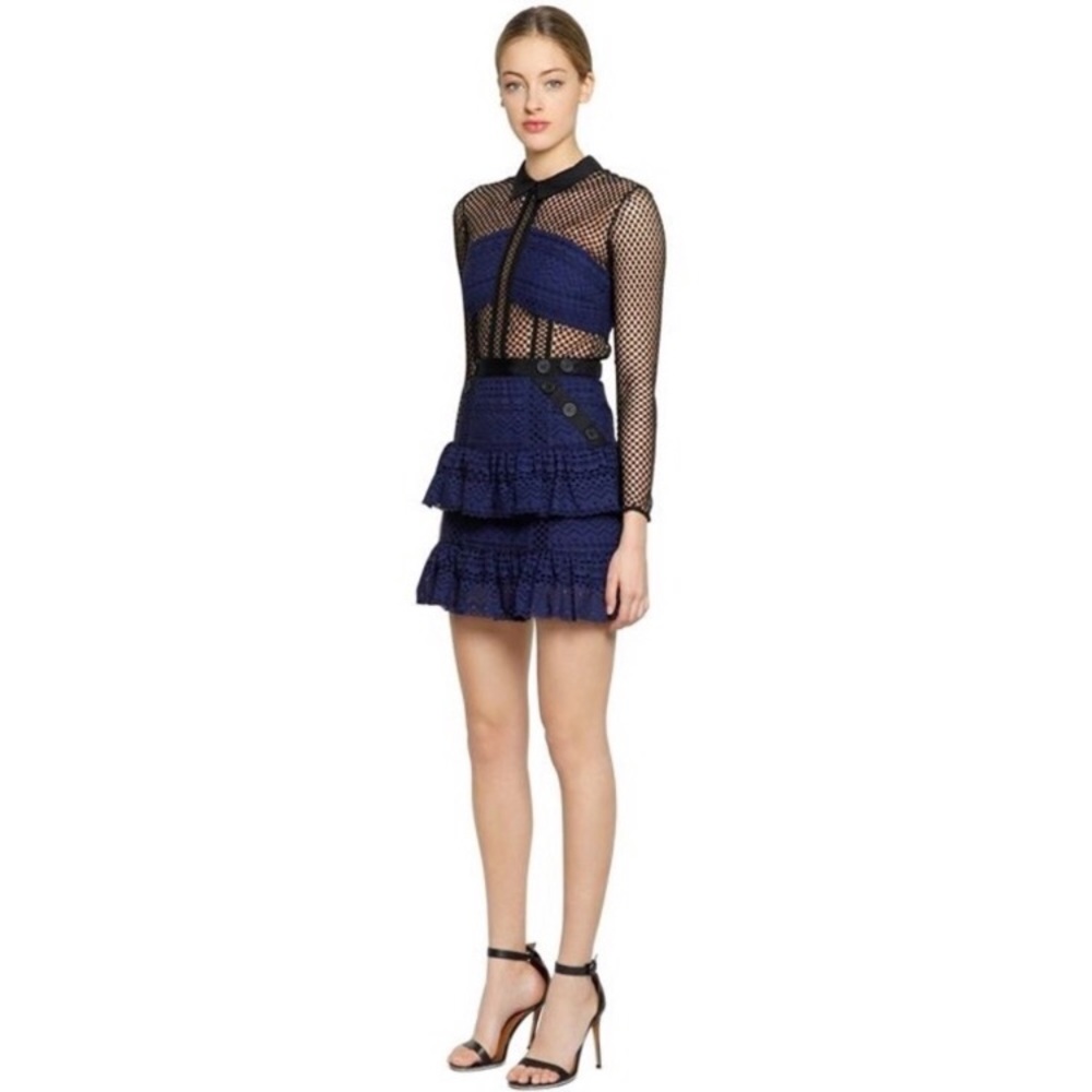 Self Portrait Hazel Lace Mini Dress